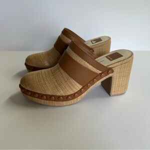 Dolce Vita Women's Carmac Light Natural Heeled Mules